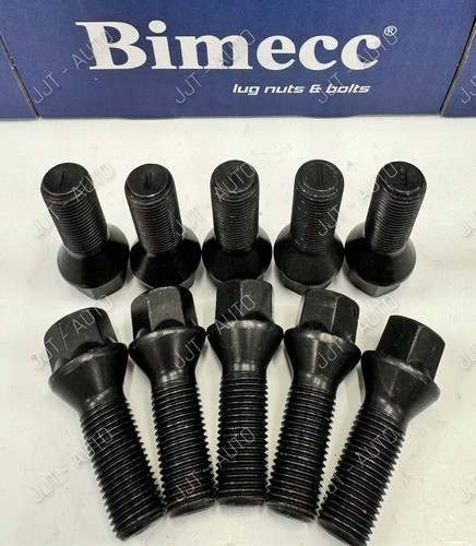 Alloy wheel bolts - black, fits