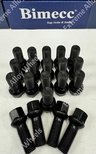 Alloy wheel bolts black fits - bolts,