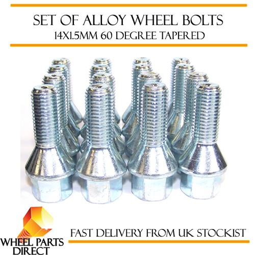 Alloy wheel bolts 14x1 5 - alloy, 14x1.5