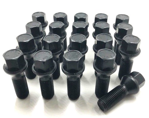 Alloy wheel bolts black - alloy,